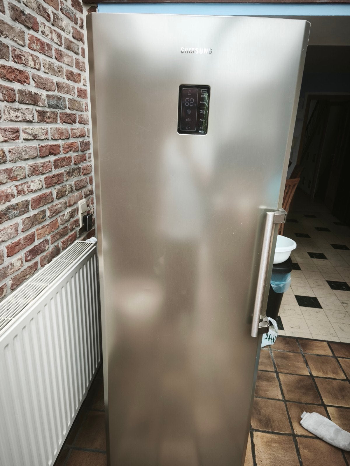 Congélateur inox 300 litres Samsung, Enlèvement, Congélateur