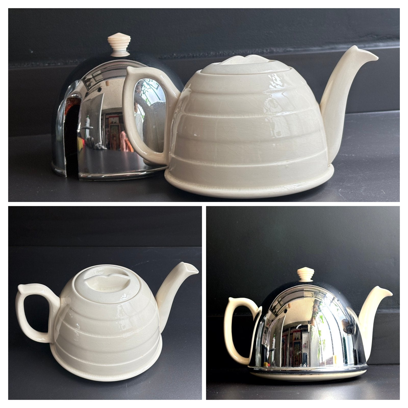 Théière Sadler Art Déco Mid-Century Registered Design retro, Enlèvement ou Envoi