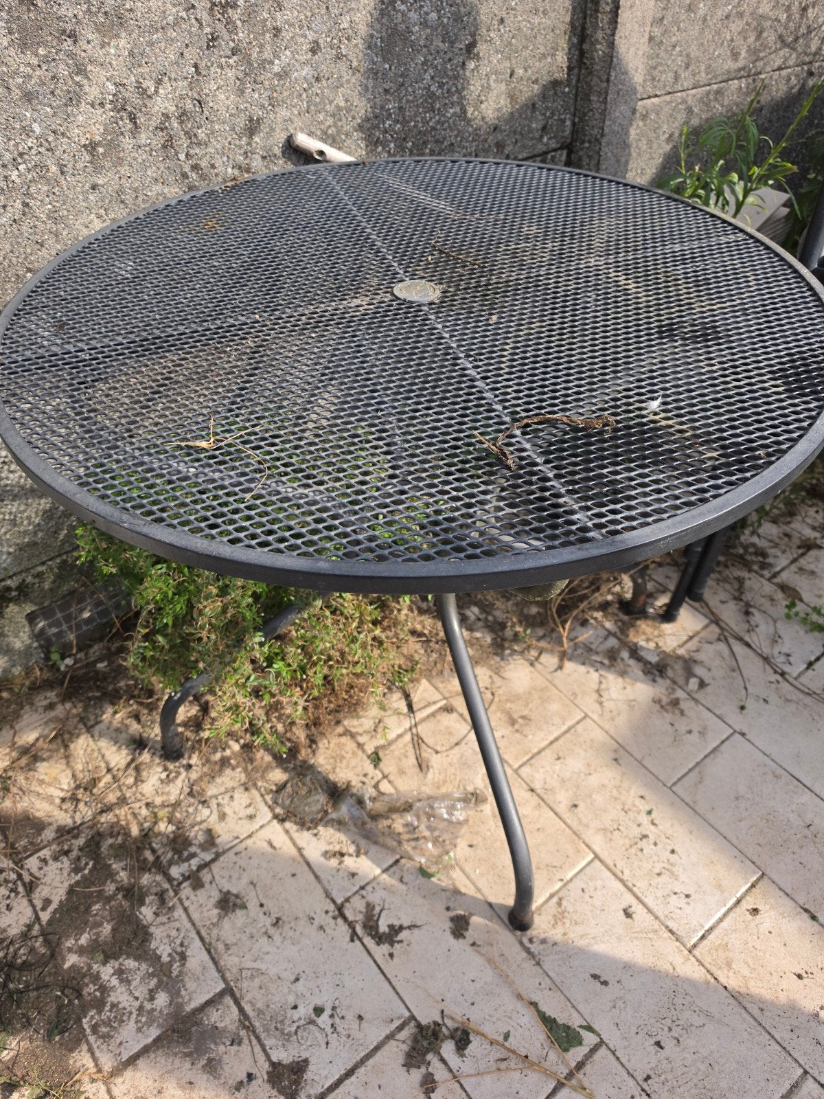tuintafel en 4 stoelen, Tuin en Terras, Ophalen