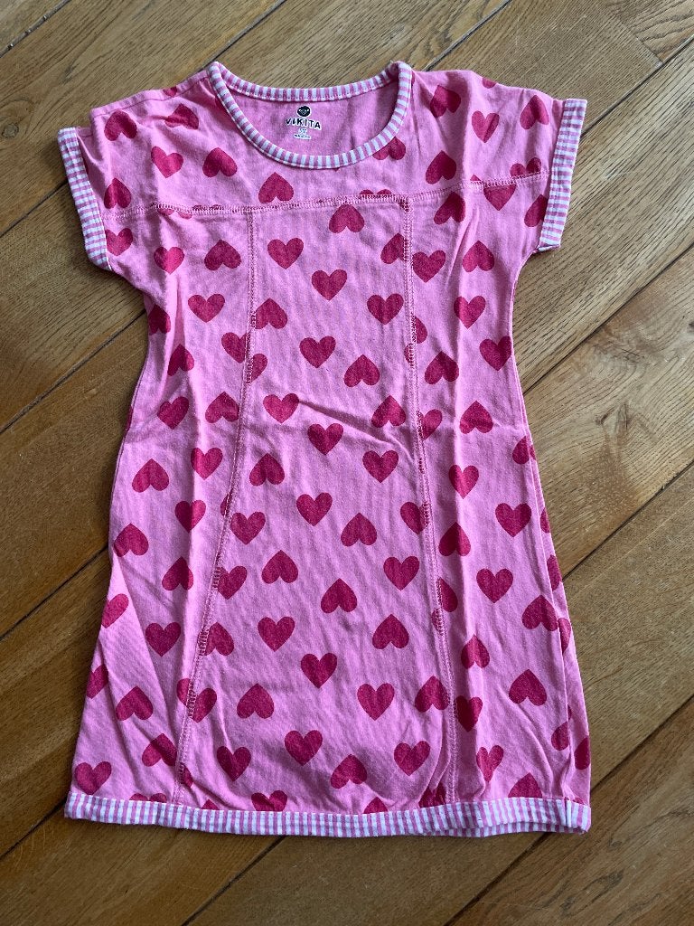 Robe coton rose - 5 ans, Enfants & Bébés, Vêtements enfant | Taille 110, Robe ou Jupe, Comme neuf, Enlèvement, Vikita