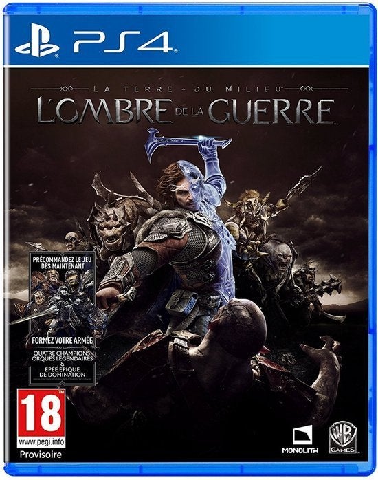 Middle-Earth Shadow of War (Franstalige cover), Avontuur en Actie, Vanaf 18 jaar, 1 speler, Ophalen of Verzenden