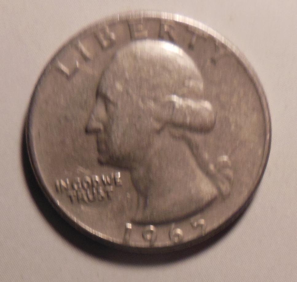 1965 Quarter Dollar US sans marque d'atelier, Envoi, Amérique du Nord, Monnaie en vrac