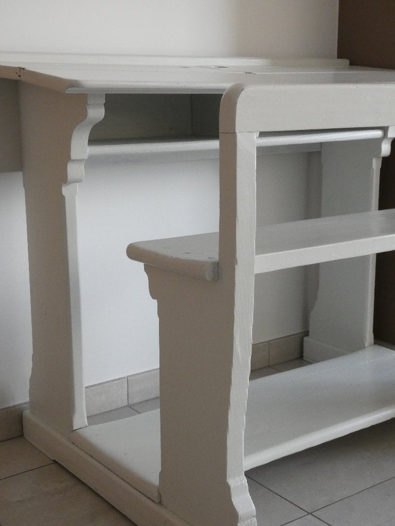 Oude schoolbank/lessenaar, Huis en Inrichting, Ophalen, Opbergruimte, Gebruikt, Hout