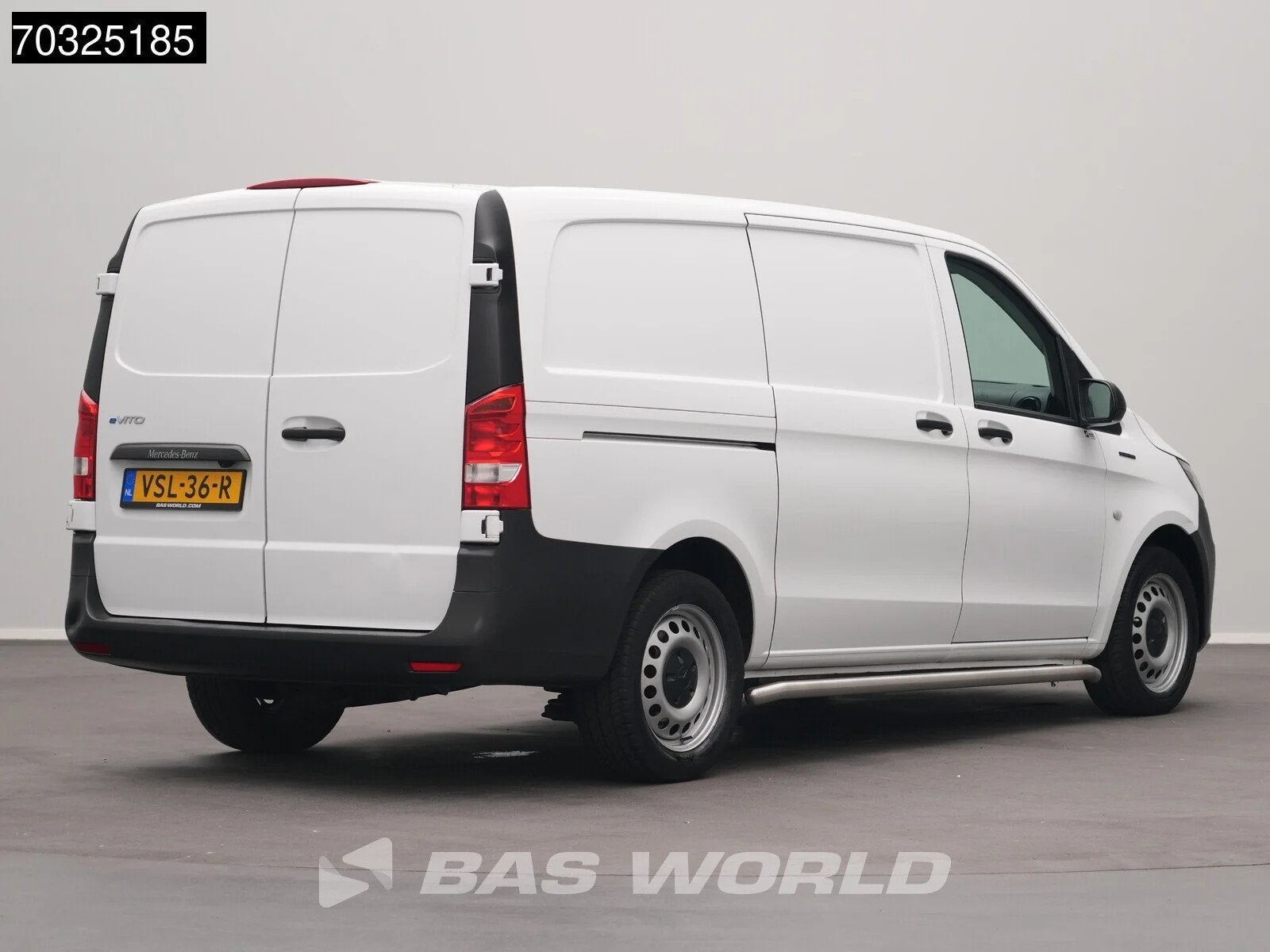 Mercedes eVito 112 112 Elektrisch 66kWh 256km WLTP L2H1 Airc, Auto's, Automaat, Gebruikt, 116 pk, Wit
