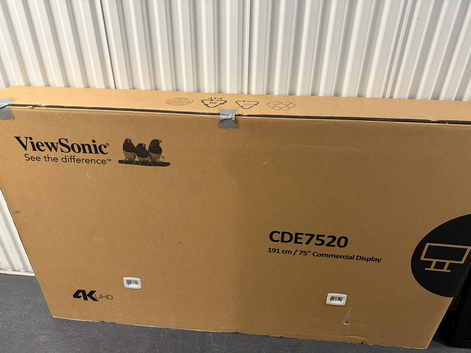 Écran professionnel ViewSonic CDE7520 – 75” – 4K UHD, Ophalen, Nieuw, 4k (UHD)