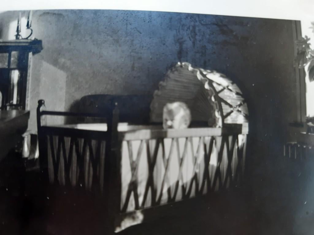 Ancien berceau années '50 - bois style breton, Ophalen, Wieg