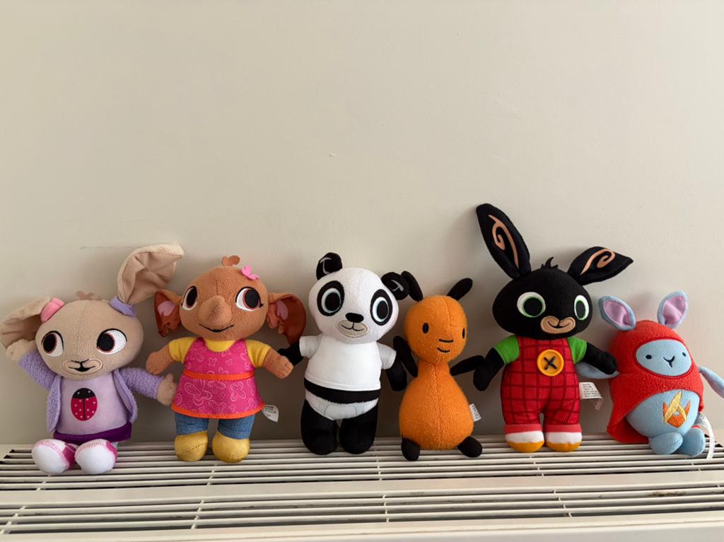 Set van 6 Bing knuffels, 20 cm, Overige merken, Overige karakters, Overige typen, Ophalen of Verzenden