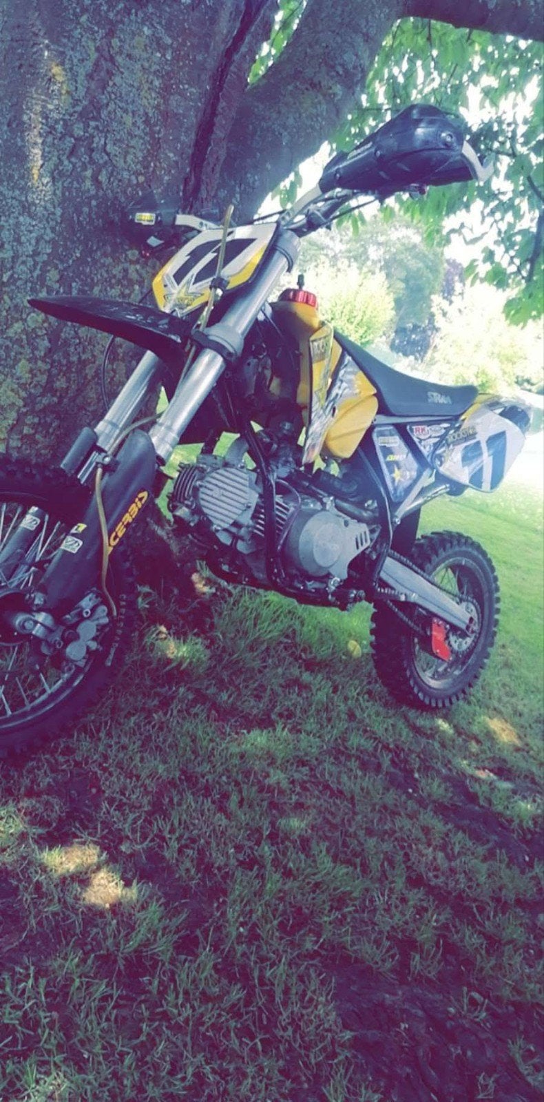 Srm 150cc pitbike, Enlèvement