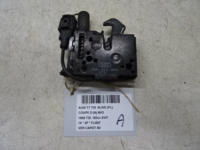 SERRURE CAPOT Audi TT (FV3 / FVP) (8S0823509), Auto-Union-Straße  1,
85057  Ingolstadt, DE, Info@audi.de, Audi, Utilisé