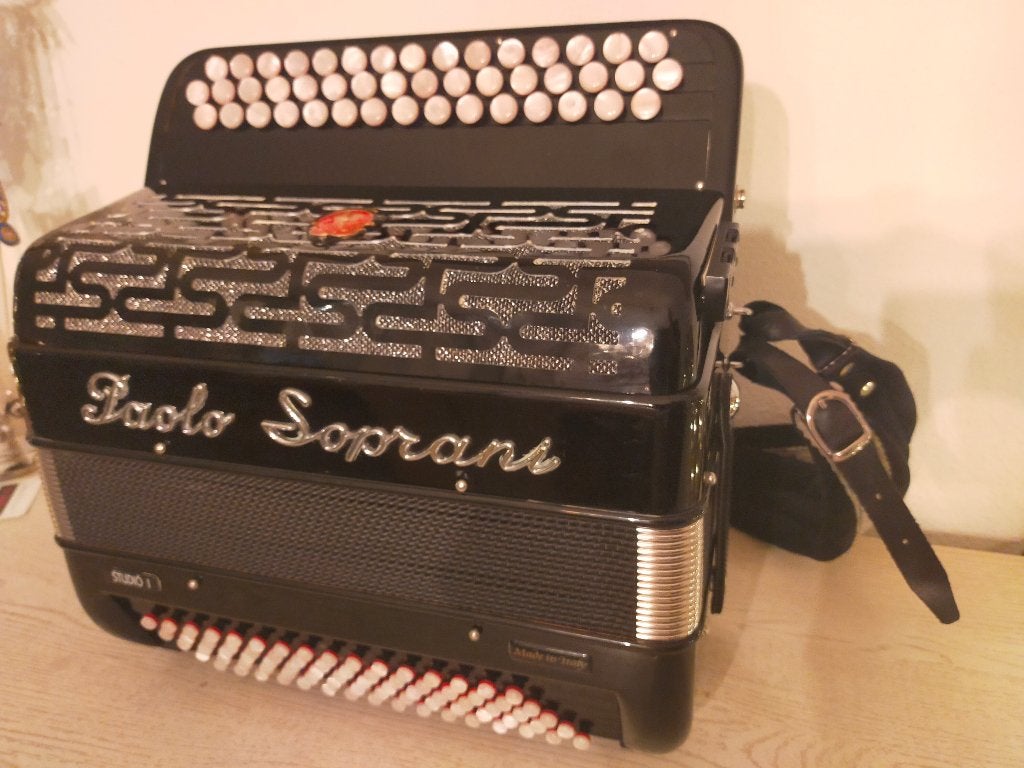 paolo soprani limex mpr4 limex 80 bas, Muziek en Instrumenten, Accordeons, 80-bas, Met koffer, Zo goed als nieuw, Knopaccordeon