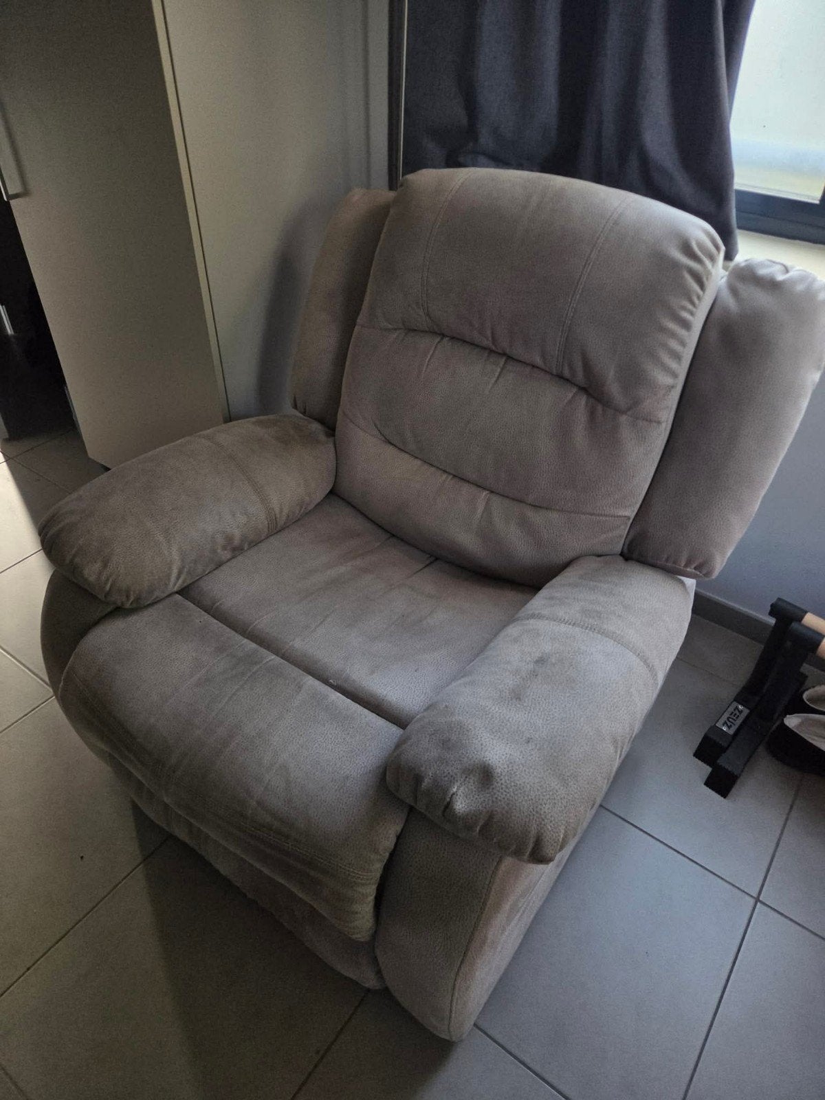Relax fauteuil met manuele bediening, Enlèvement, Utilisé, Tissus