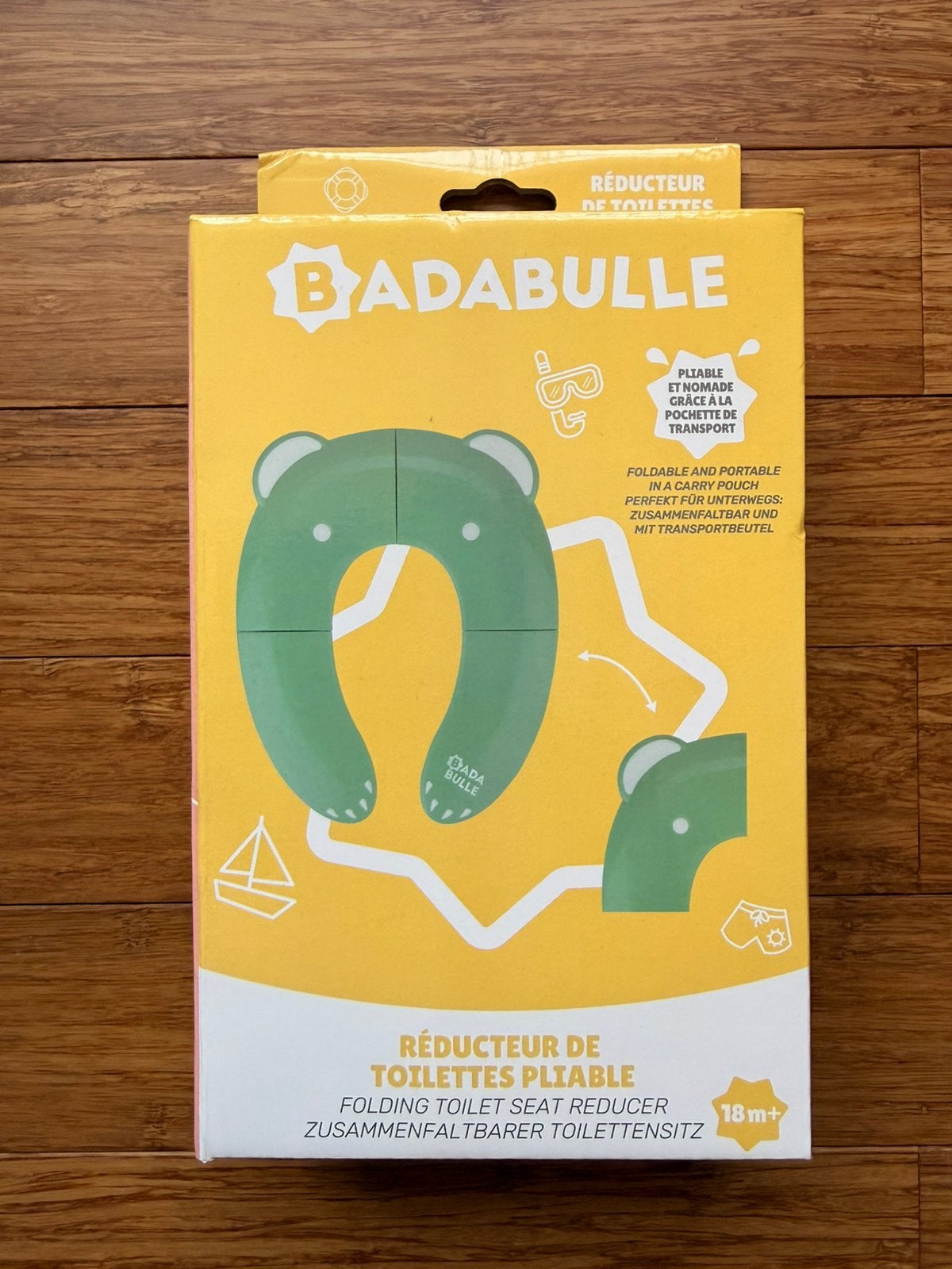 Réducteur de toilettes pliable Badabulle, Ophalen of Verzenden, Zo goed als nieuw