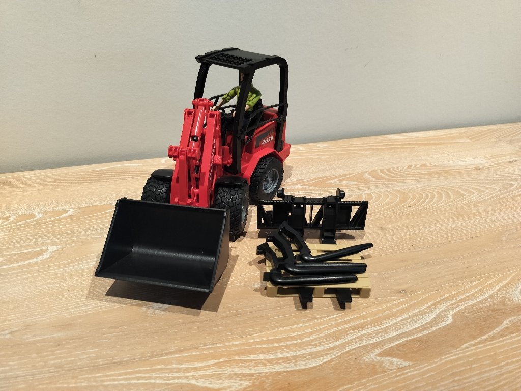 Bruder Schäffer 2630 Kniklader met complete accessoireset, Ophalen, Nieuw