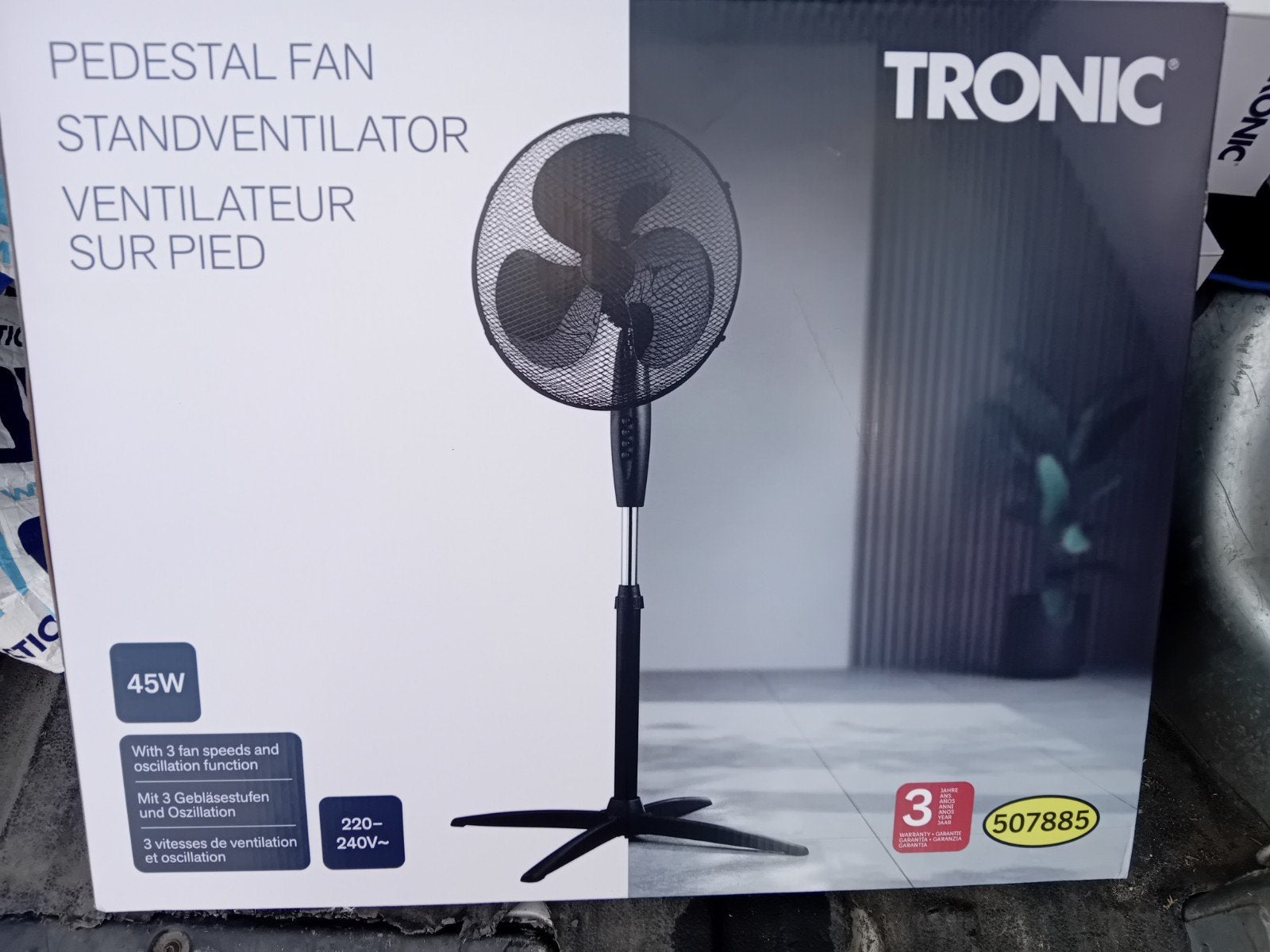 Ventilateurs Tronic sur pieds neuve, Electroménager, Ventilateurs, Enlèvement ou Envoi, Neuf, Ventilateur de sol