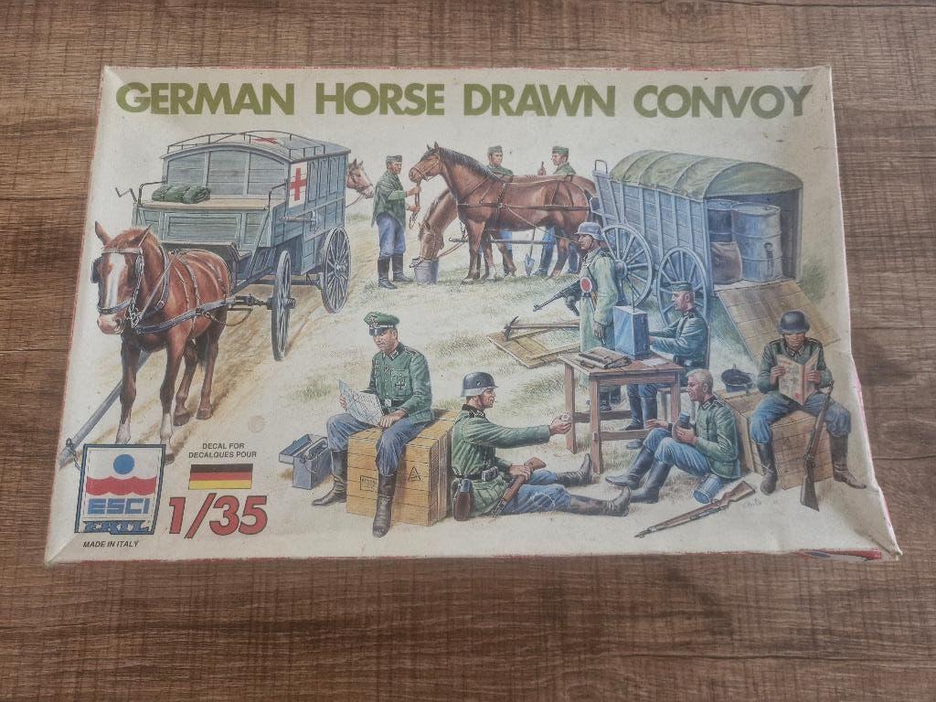 Esci 1/35 German Horse Drawn Convoy, Hobby en Vrije tijd, Overige merken, 1:32 tot 1:50, Overige typen, Ophalen of Verzenden