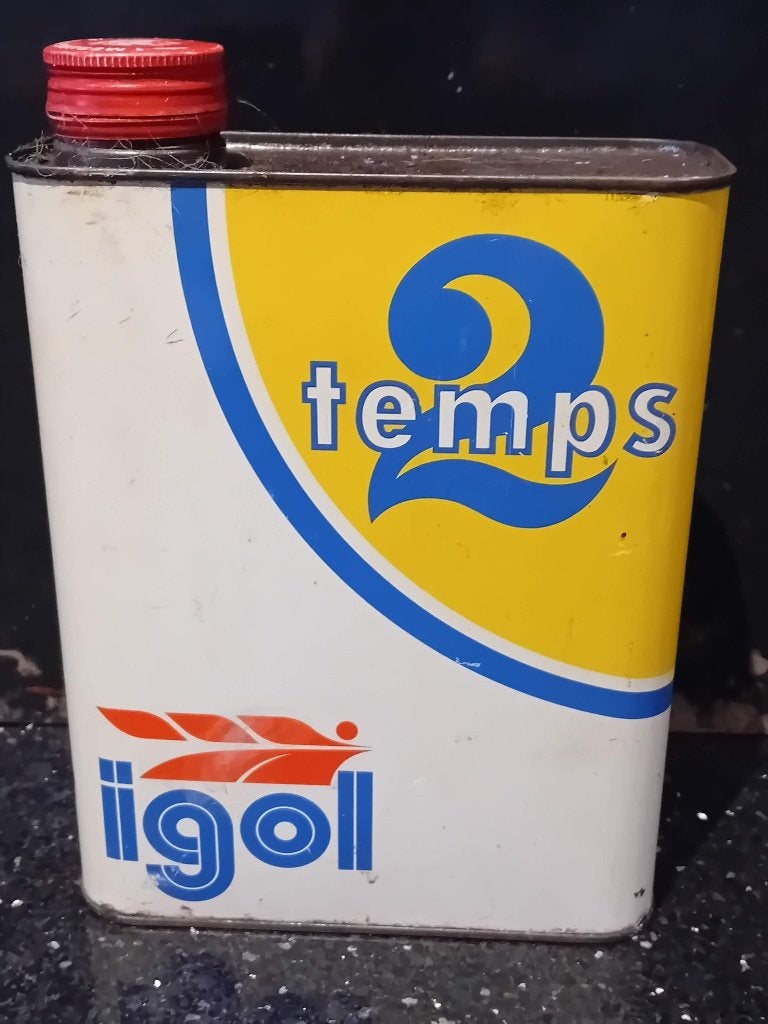 Rare bidon d'huile IGOL 2 temps, Enlèvement ou Envoi, Comme neuf