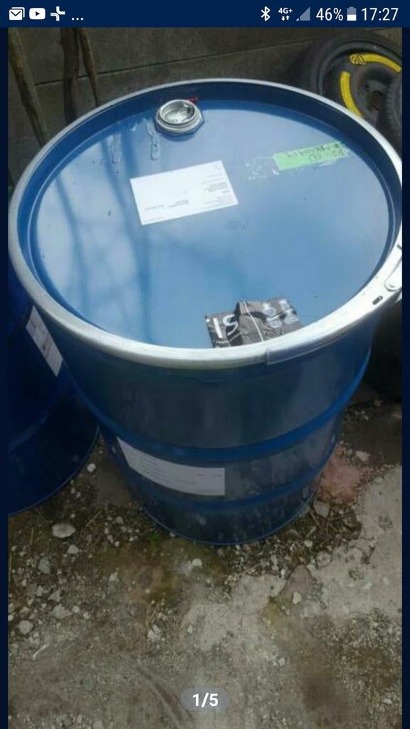 olieton baril, Ophalen, Gebruikt