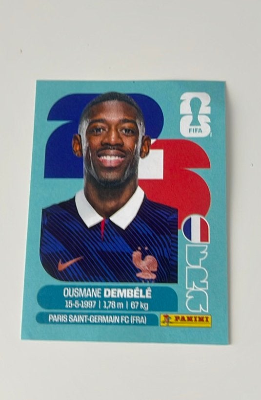 Ousmane dembele panini sticker, Ophalen of Verzenden, Zo goed als nieuw