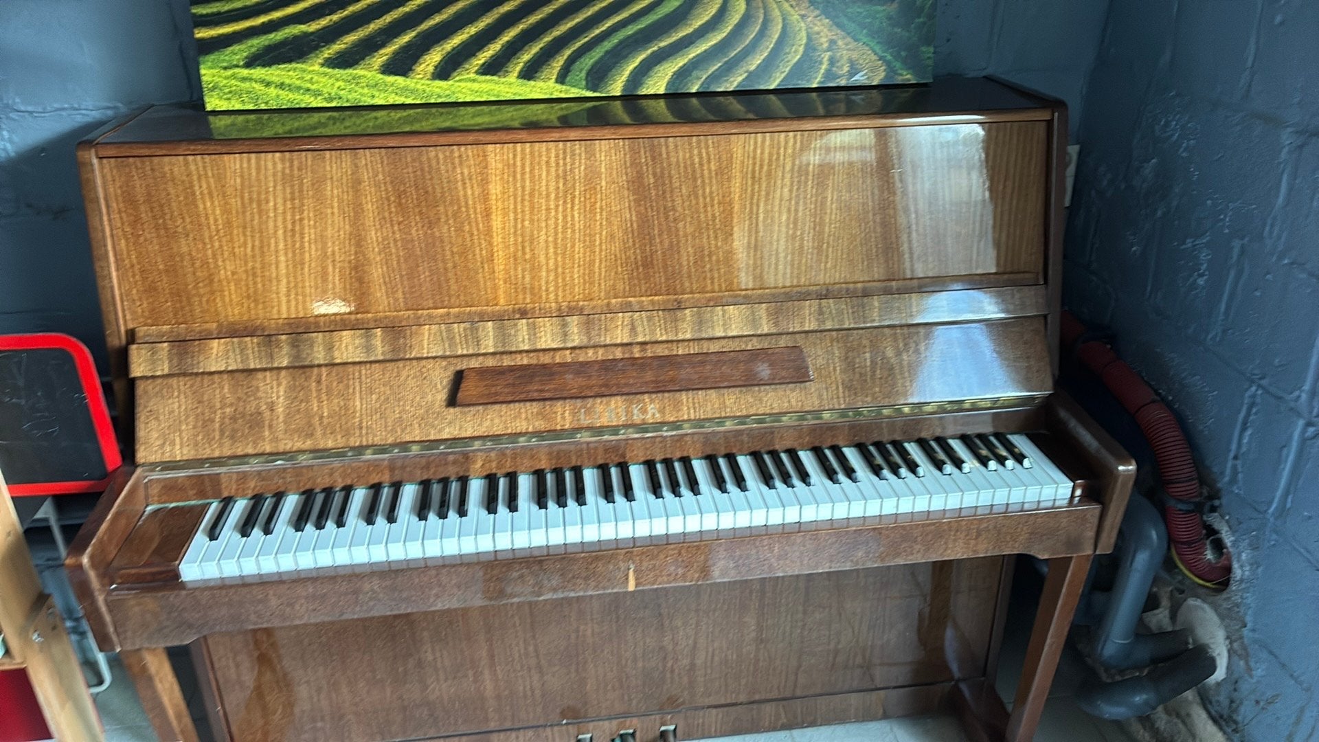 Piano droit Lirika, Enlèvement, Utilisé, Brun, Piano