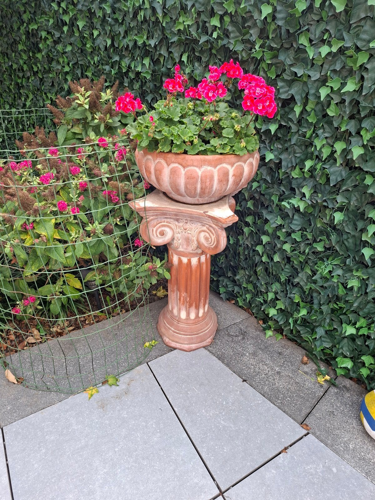 bloempotten  met zuil, Tuin en Terras, Tuinvazen, Ophalen