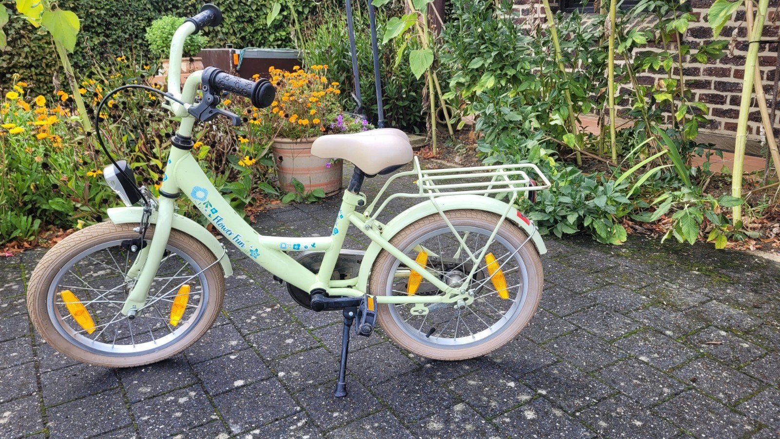 kinderfiets 16 inch, Ophalen, Terugtraprem, Zijwieltjes, BikeFun Kids (BFK)