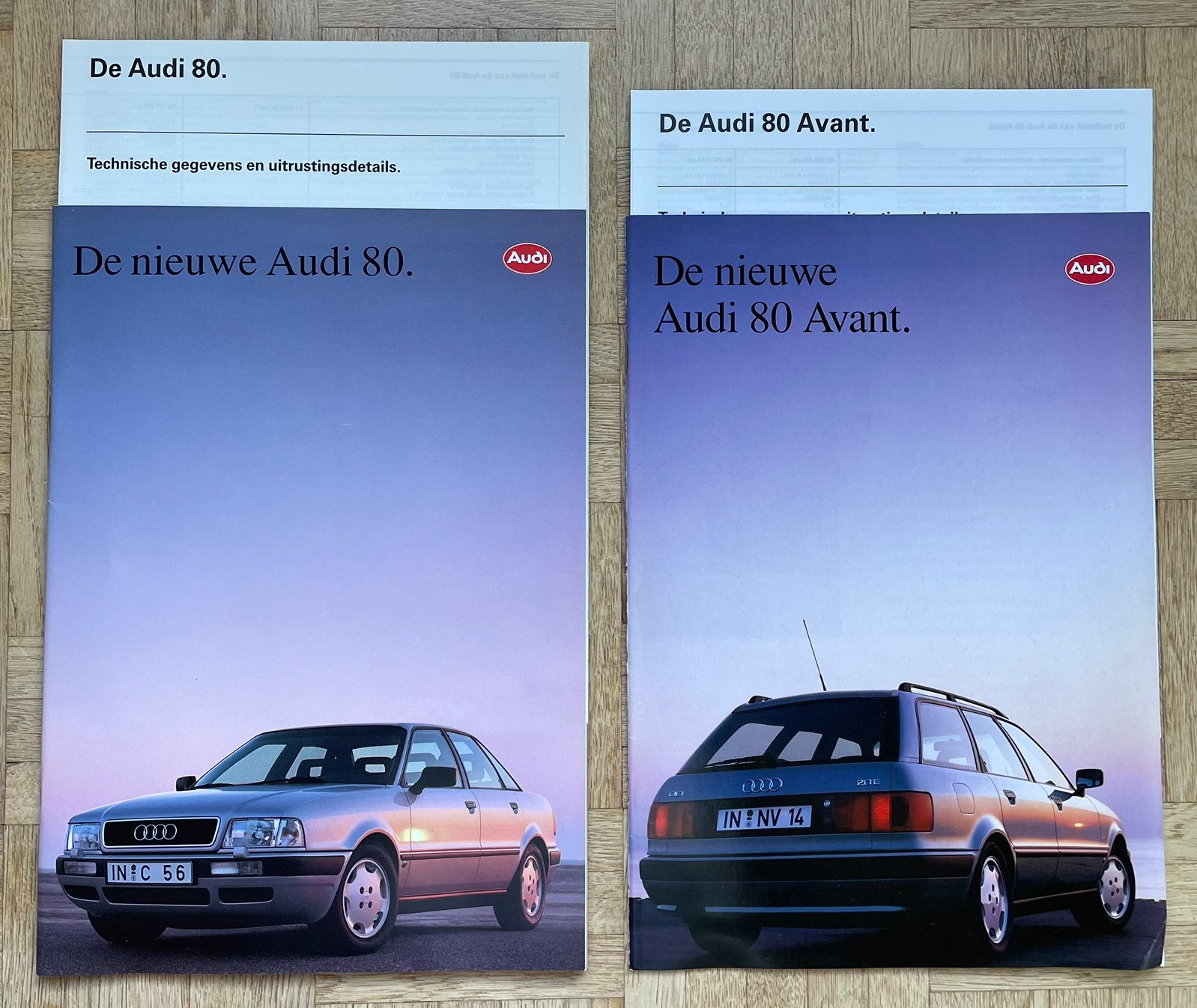 Brochures Audi 80 - 1991, Livres, Enlèvement ou Envoi, Comme neuf, Audi