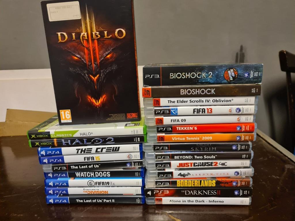 Collectie ps3 ps4 en Xbox spellen en diablo3 pc, Ophalen