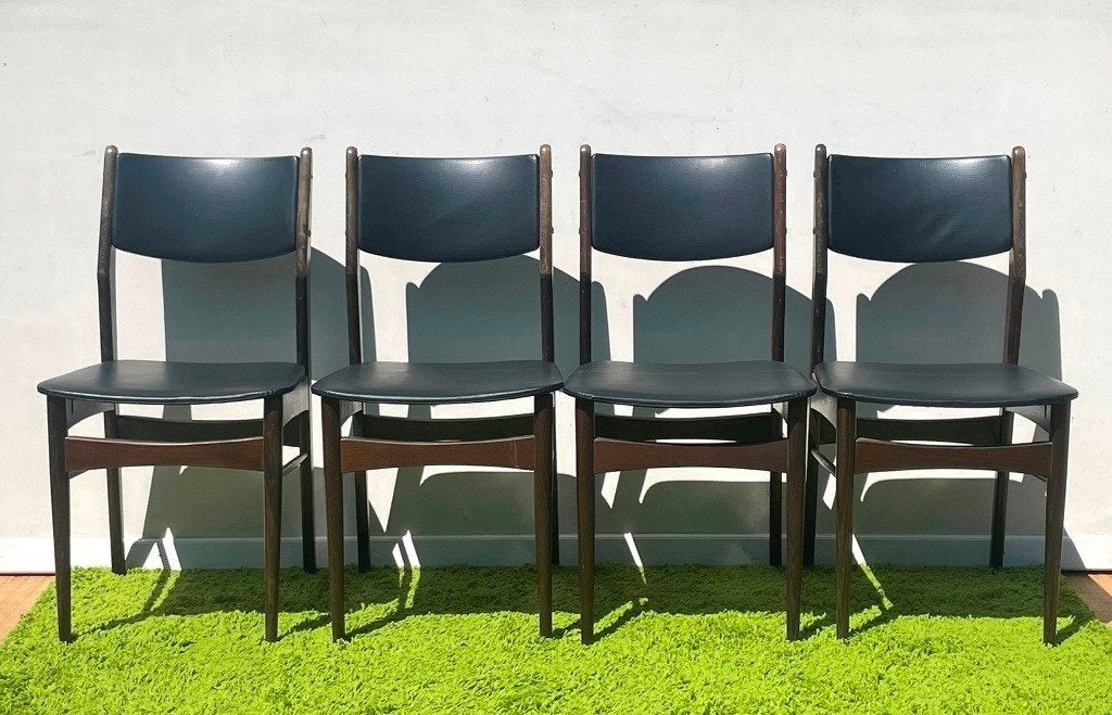 Set van 4 Vintage 60s stoelen in Scandinavische stijl, Gebruikt, Ophalen of Verzenden, Vier, Retro vintage