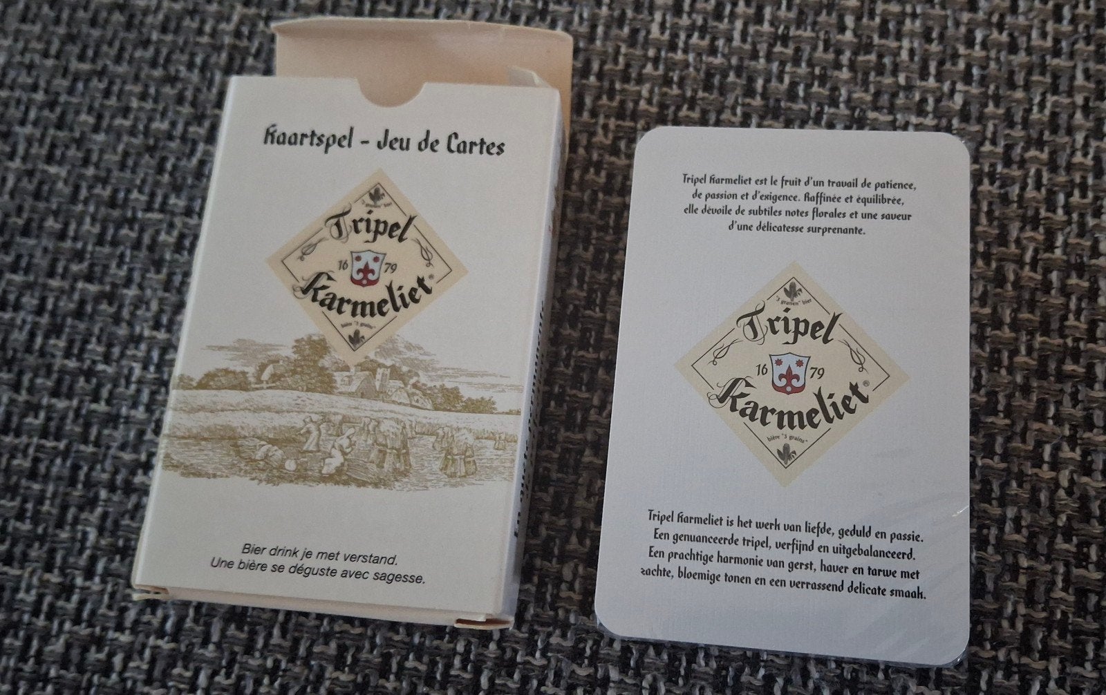Cartes à jouer : la nouvelle bière belge Tripel Karmeliet, Enlèvement ou Envoi, Neuf, Carte(s) à jouer