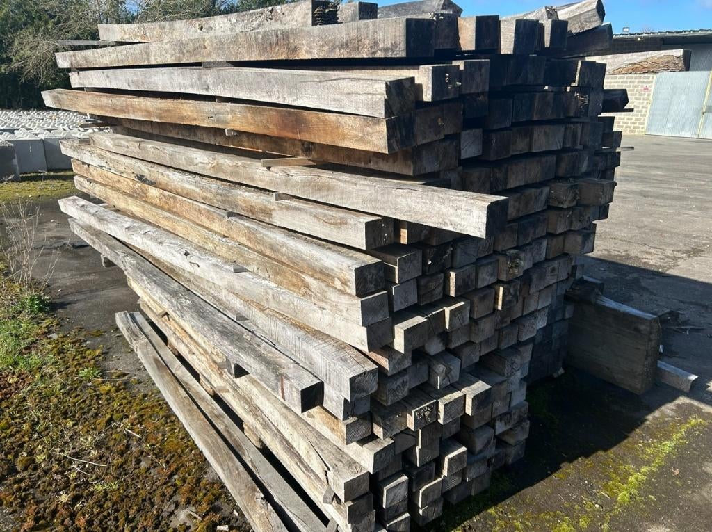 Bois non traité +/- 8 m3, Bricolage & Construction, Bois & Planches, 50 mm ou plus, 250 à 300 cm, Enlèvement, Utilisé