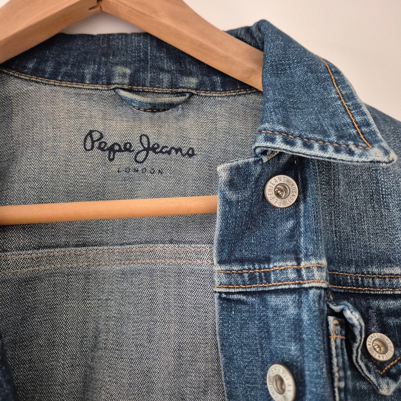 Pepe Jeans "Thrift" dames spijkerjasje., Pepe jeans, Ophalen of Verzenden, Zo goed als nieuw, Blauw