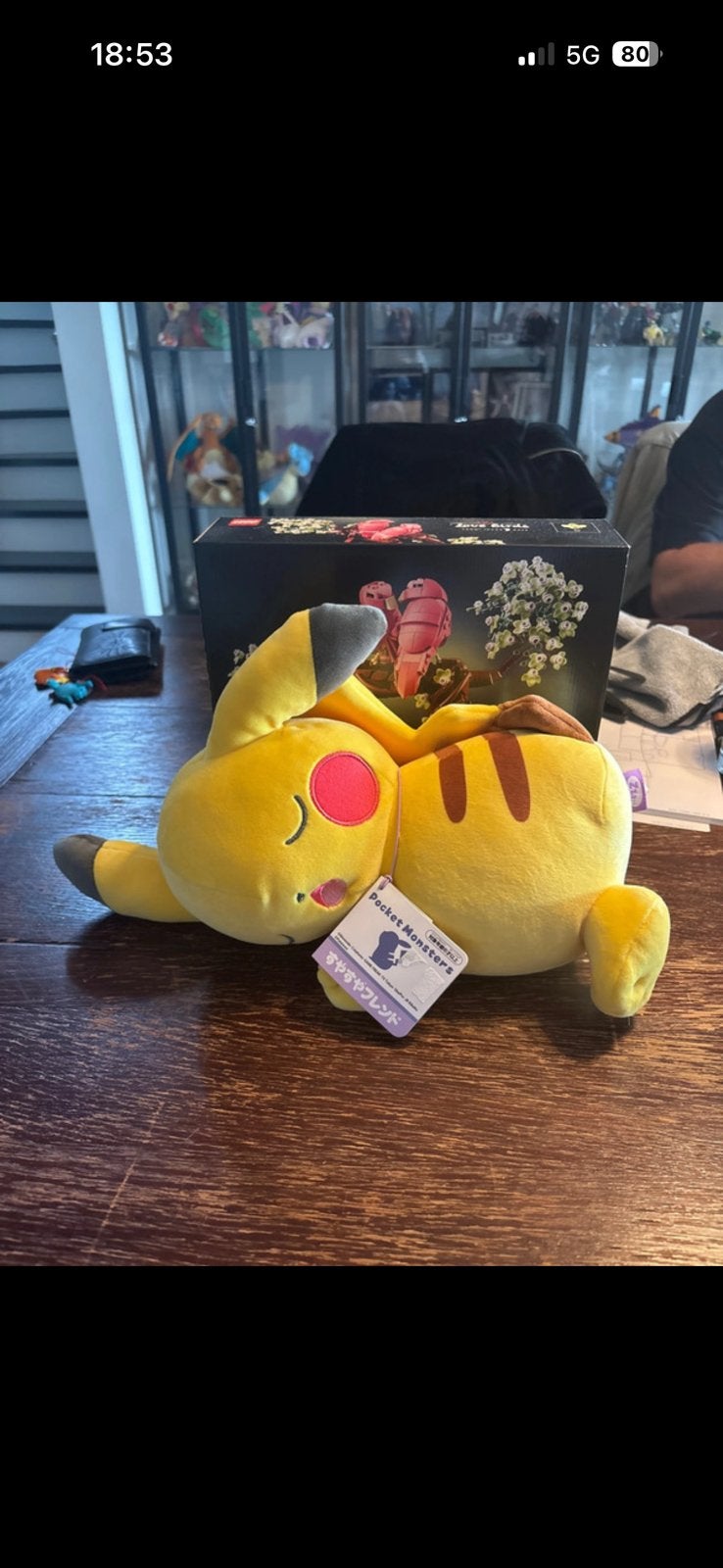 Slapende Pikachu Japanse plush, Geel, Overige typen, Nieuw, Ophalen of Verzenden