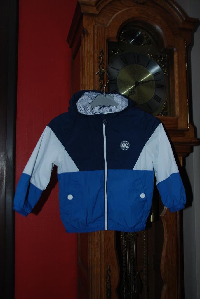 Jas voor babyjongens Lichte jas blauw, wit, marineblauw T92, C&A, Ophalen of Verzenden, Zo goed als nieuw, Jongen