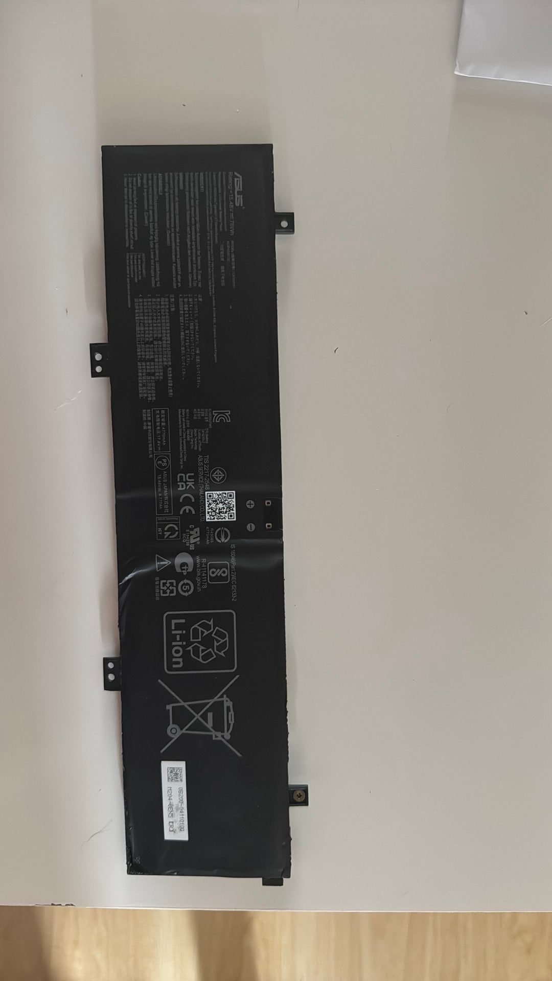 Batterie 76 Wh du ASUS TUF Dash F15 FX517ZC-HN058W, Informatique & Logiciels, Accumulateurs & Batteries, Enlèvement ou Envoi, Utilisé