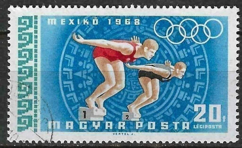 Hongarije 1968 - Yvert 301PA - Olympische Zomerspelen (ST), Verzenden, Gestempeld