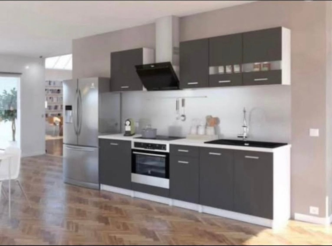 Cuisine 240 cm neuf sans electro sans plan de travail, Enlèvement ou Envoi, Neuf, Bois