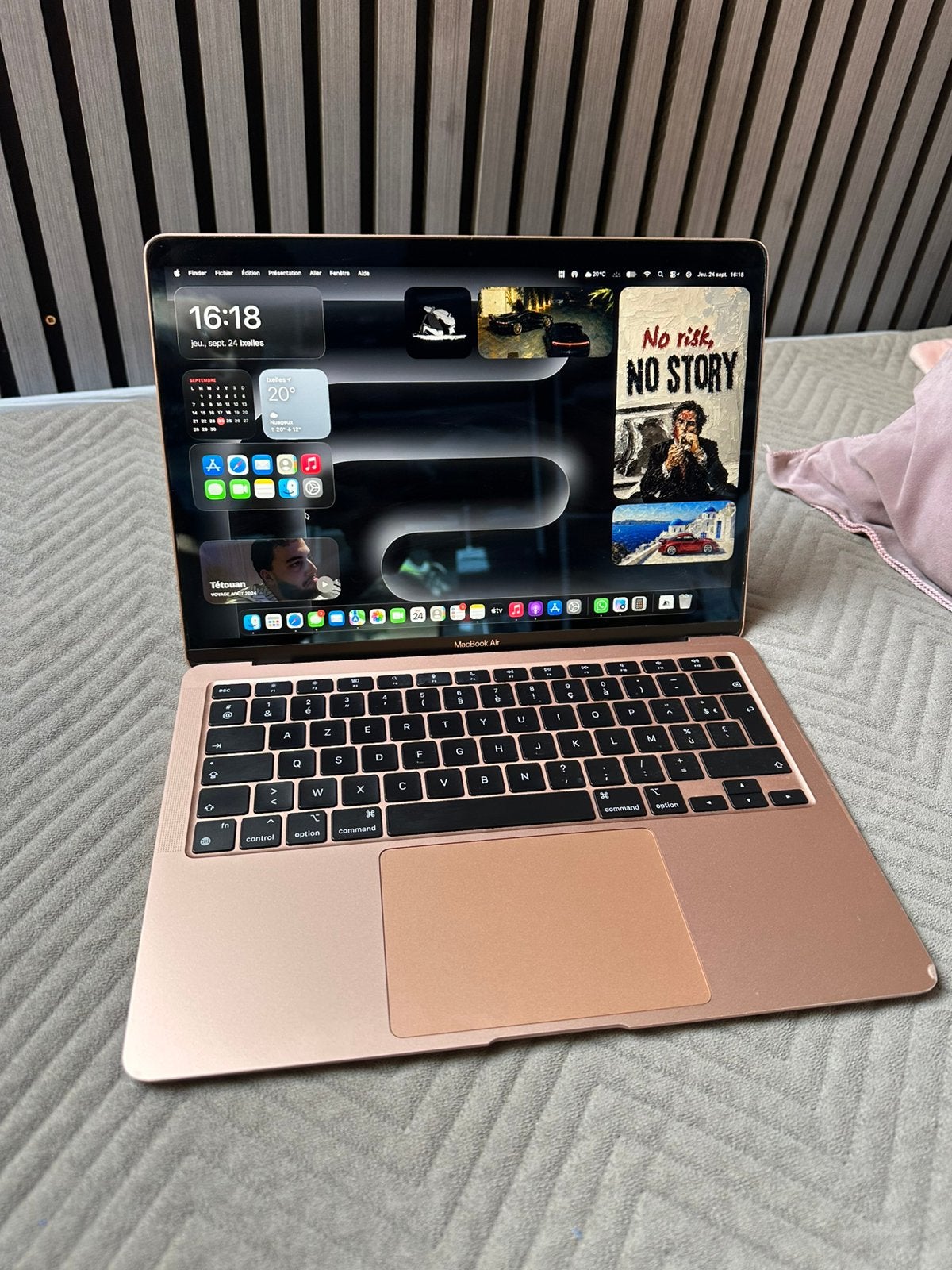 Macbook Air M1 2020 8 GB 256 GB Stockage, 256 GB, Utilisé, Azerty, 8 GB