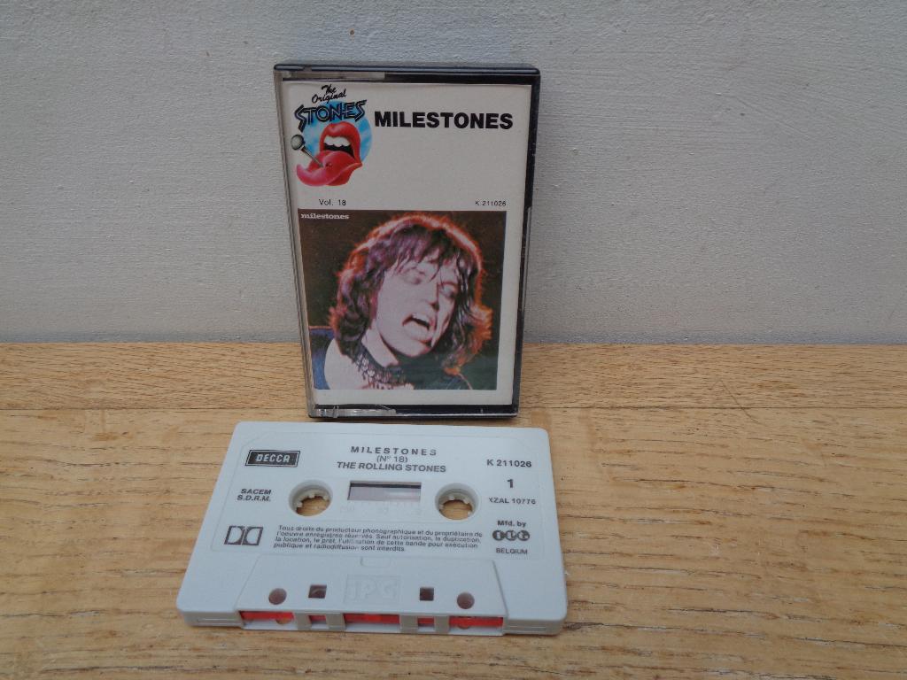 Rolling Stones cassette "Milestones", Cd's en Dvd's, Cassettebandjes, Gebruikt, Verzenden, 1 bandje, Origineel