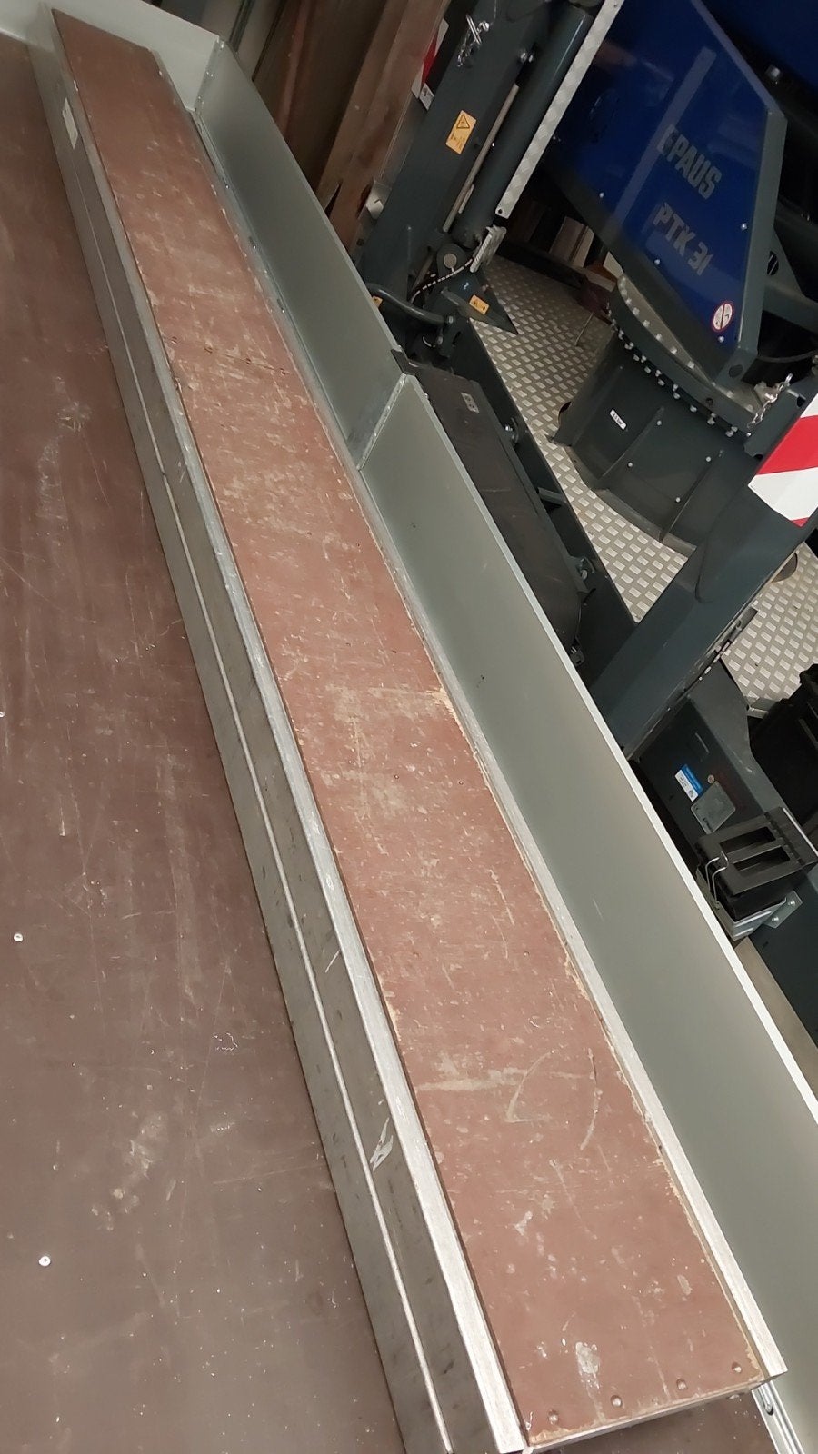 Stellingplank 4,7 m lang aluminium met hout, Doe-het-zelf en Bouw, Steigers, Ophalen