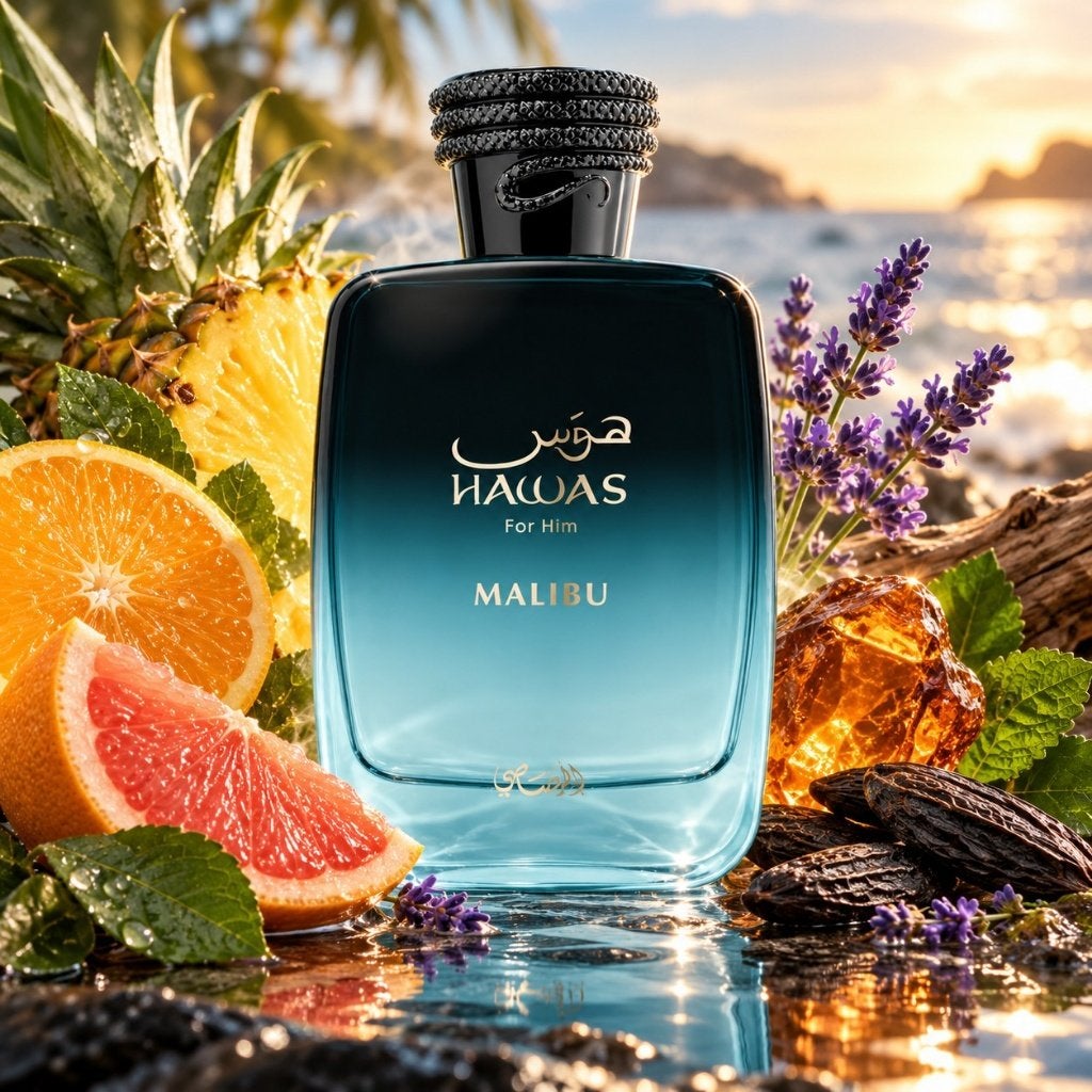 Rasasi Hawas Malibu | Decants 3/5/10 ml | Origineel, Ophalen of Verzenden, Nieuw