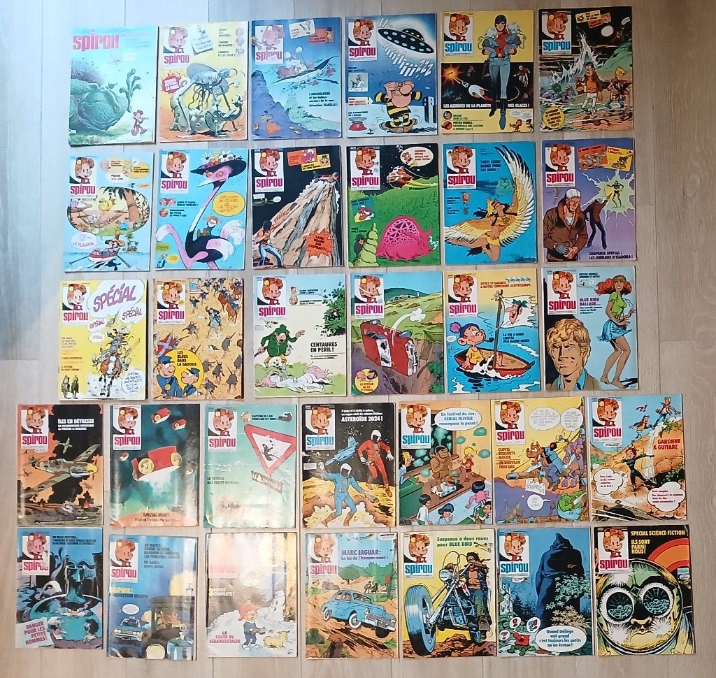 BD 32 revues Spirou intégrale Trombone illustré Franquin EO, Meerdere stripboeken, Ophalen of Verzenden, Gelezen