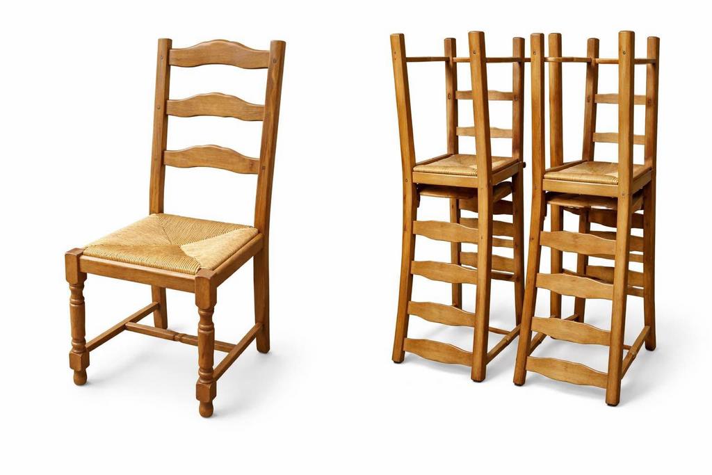 Chaises cannées en chêne, Enlèvement, Comme neuf