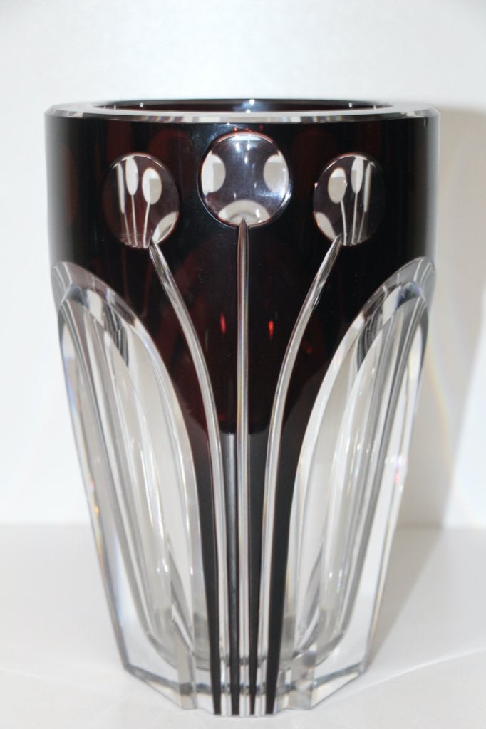 Vase en cristal Art Déco Val St Lambert, Enlèvement