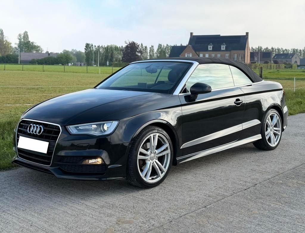 Audi A3 Cabriolet 1.4 TFSI | S Line | Automaat | LED | Navi, Autos, Cuir et Alcantara, Achat, Cabriolet, Noir