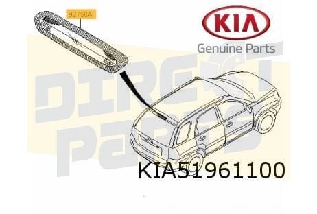 Kia Sportage (6/09- 8/10) derde remlicht Origineel! 927011F0, Neuf, Kia, -, -
