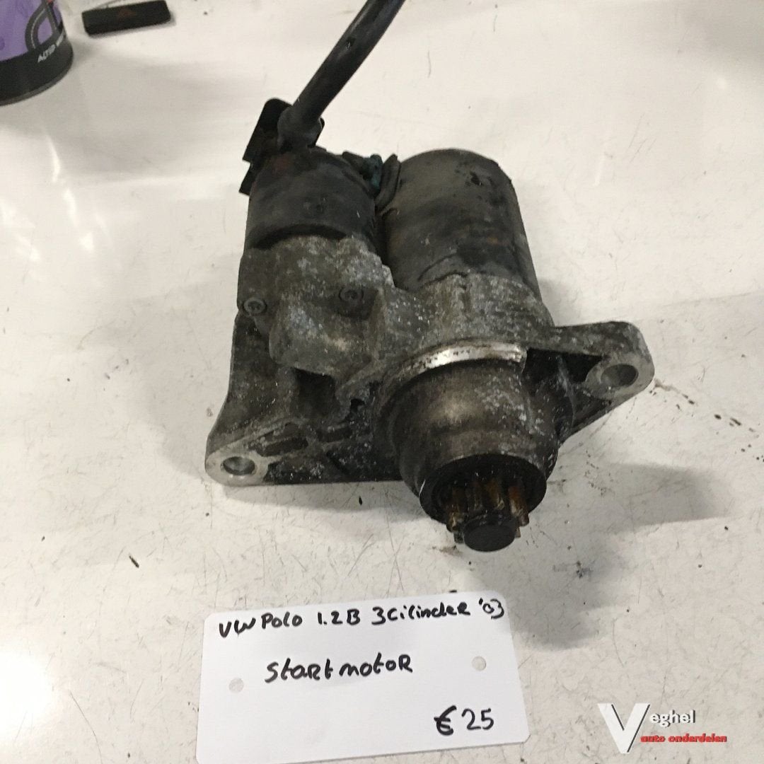 VwPolo 1.2 3cilinder 2002 3 drs Startmotor, Gebruikt, -, -, Ophalen of Verzenden