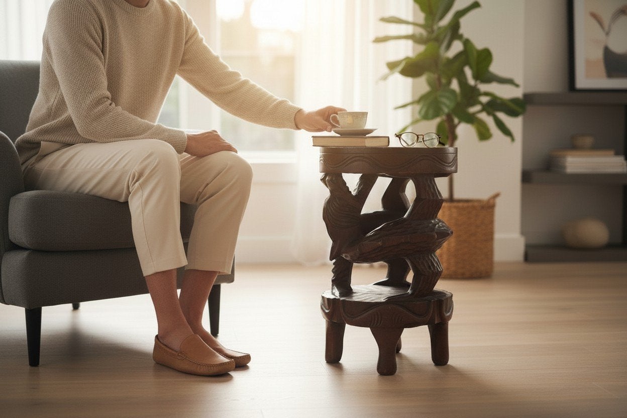 Handgemaakte houten tafel — Gemaakt in de Filipijnen.

Haal, Ophalen of Verzenden