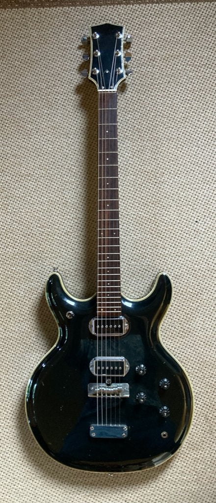 Acoustic Black Widow made by Aria, rare vintage Matsumoku, Ophalen