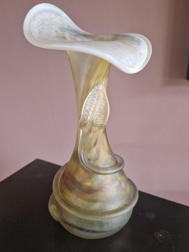 Filip Ravert - Polychrome vaas, Antiek en Kunst, Ophalen of Verzenden