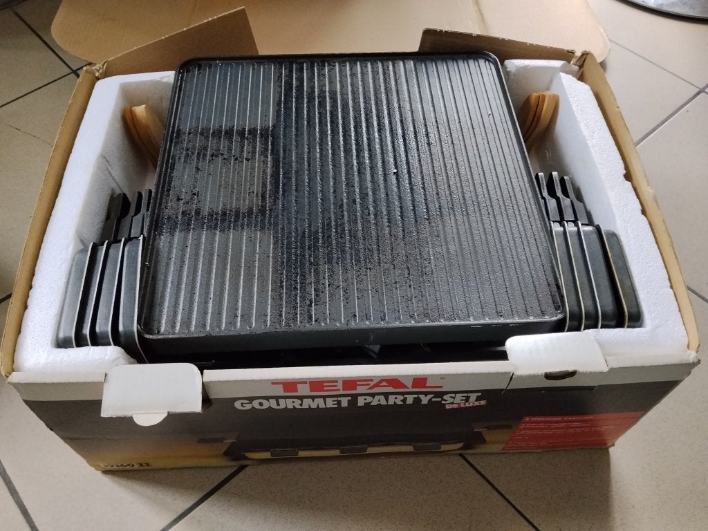 Tefal Gourmet Party-Set de Luxe (Raclette & Grill), Ophalen, Gebruikt, 4 t/m 7 personen